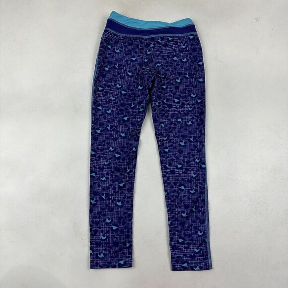 JK TECH Girls Size M Purple Blue Animal Print Plaid Activewear Leggings Stretch - Picture 8 of 10